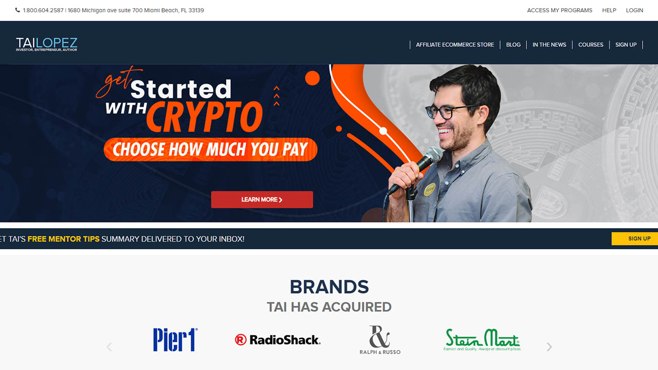 Tai Lopez – Crypto Day Trading Accelerator