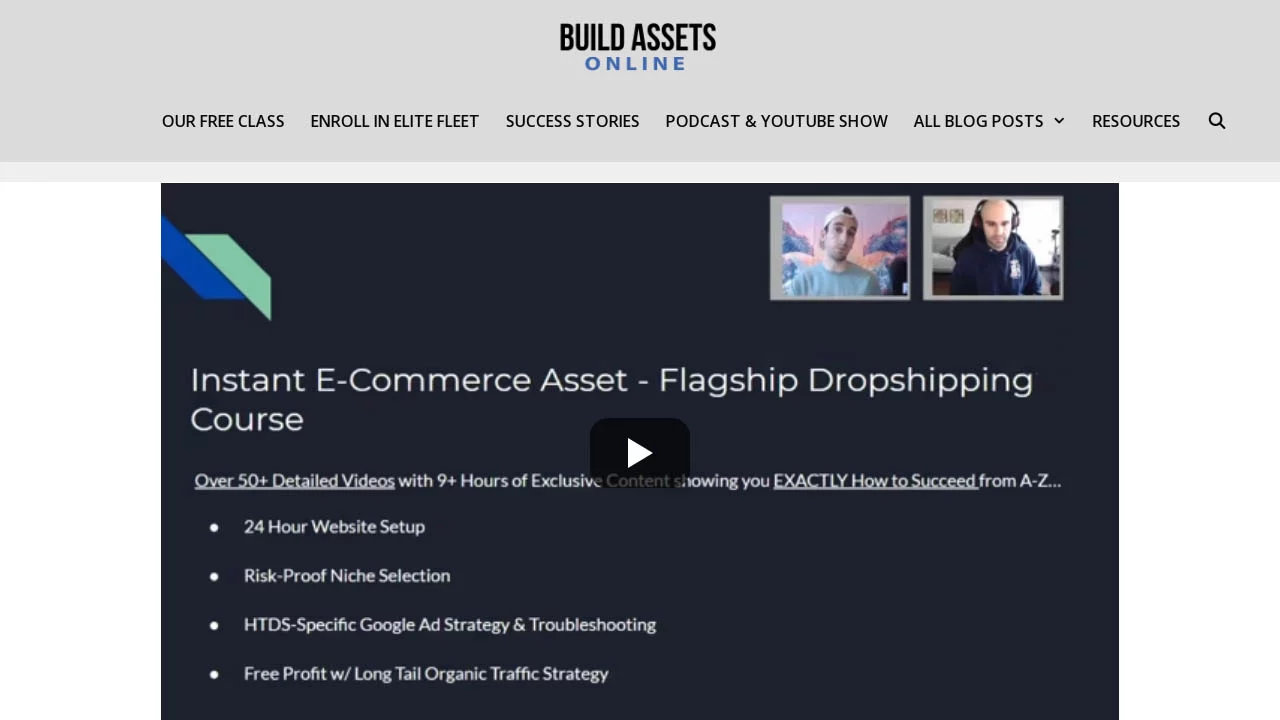 Build Assets Online – Elite Fleet Plus