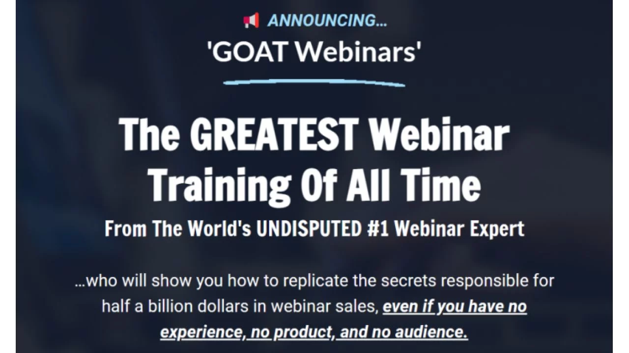 Jason Fladlien – GOAT Webinars